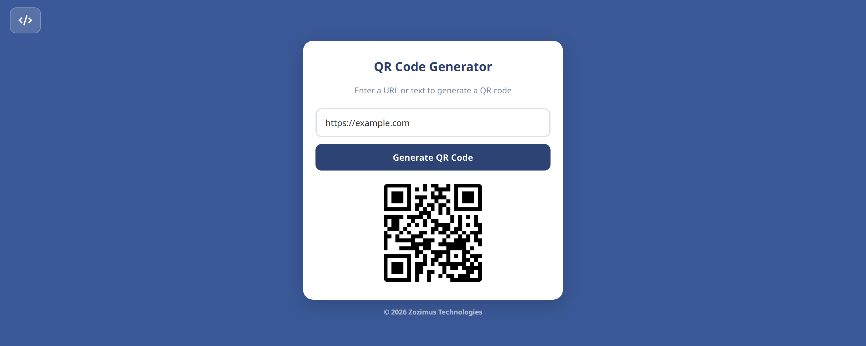 QR Code Generator promotional banner