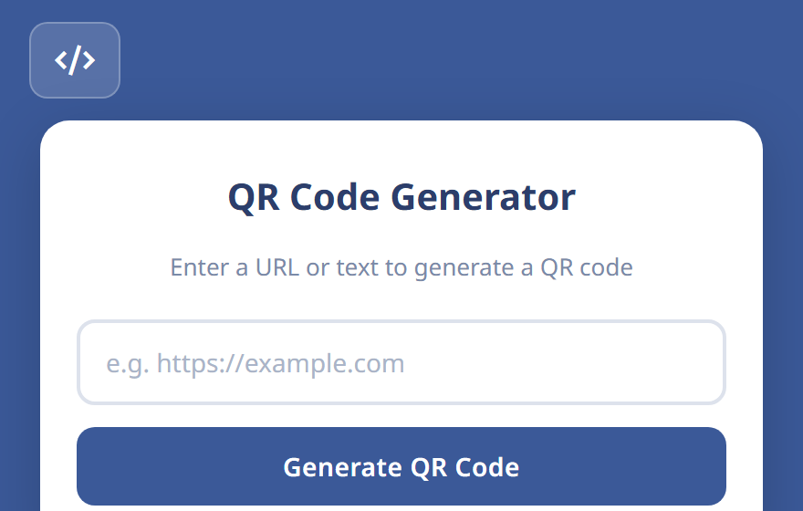 QR Code Generator promo tile