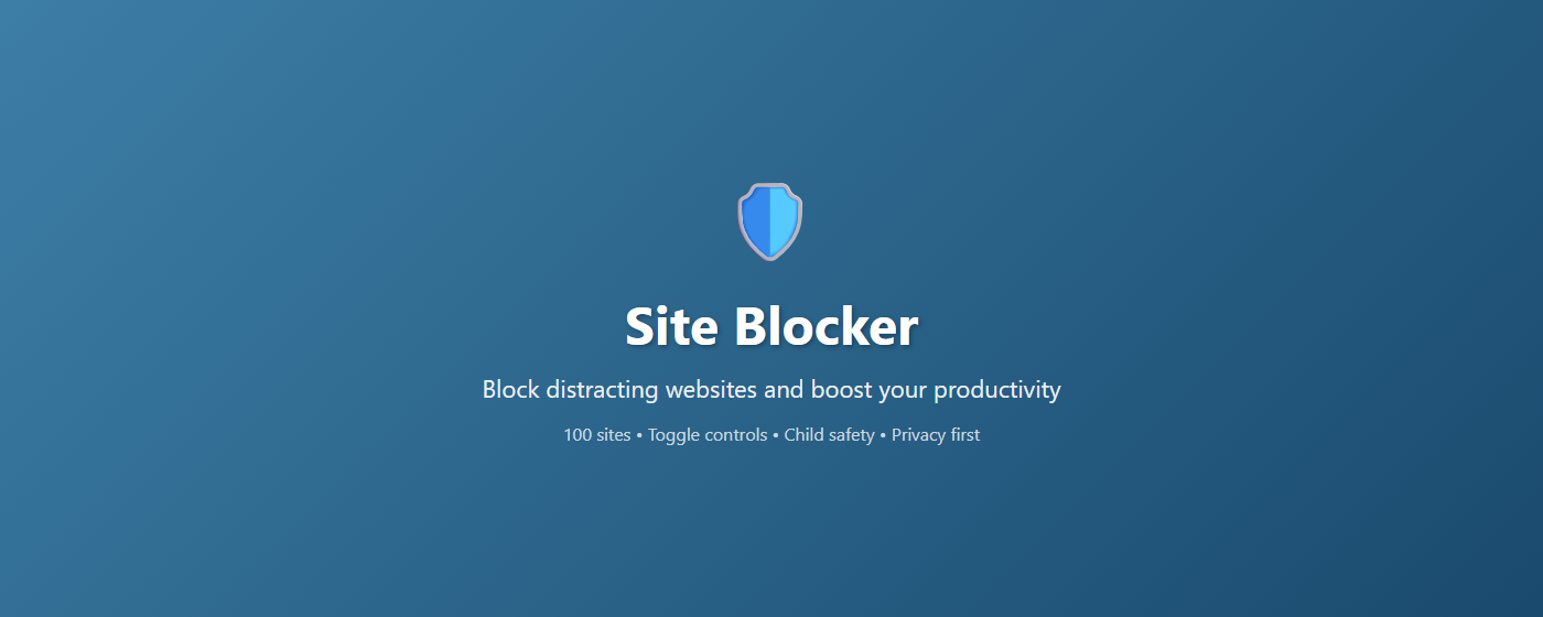 Site Blocker promotional banner