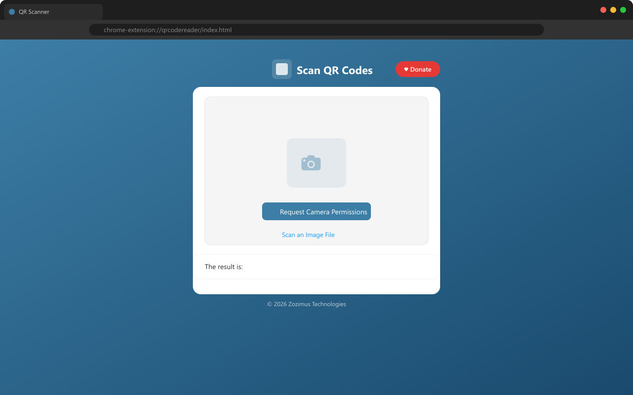QR Code Reader overview