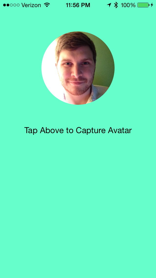 Example App after Avatar