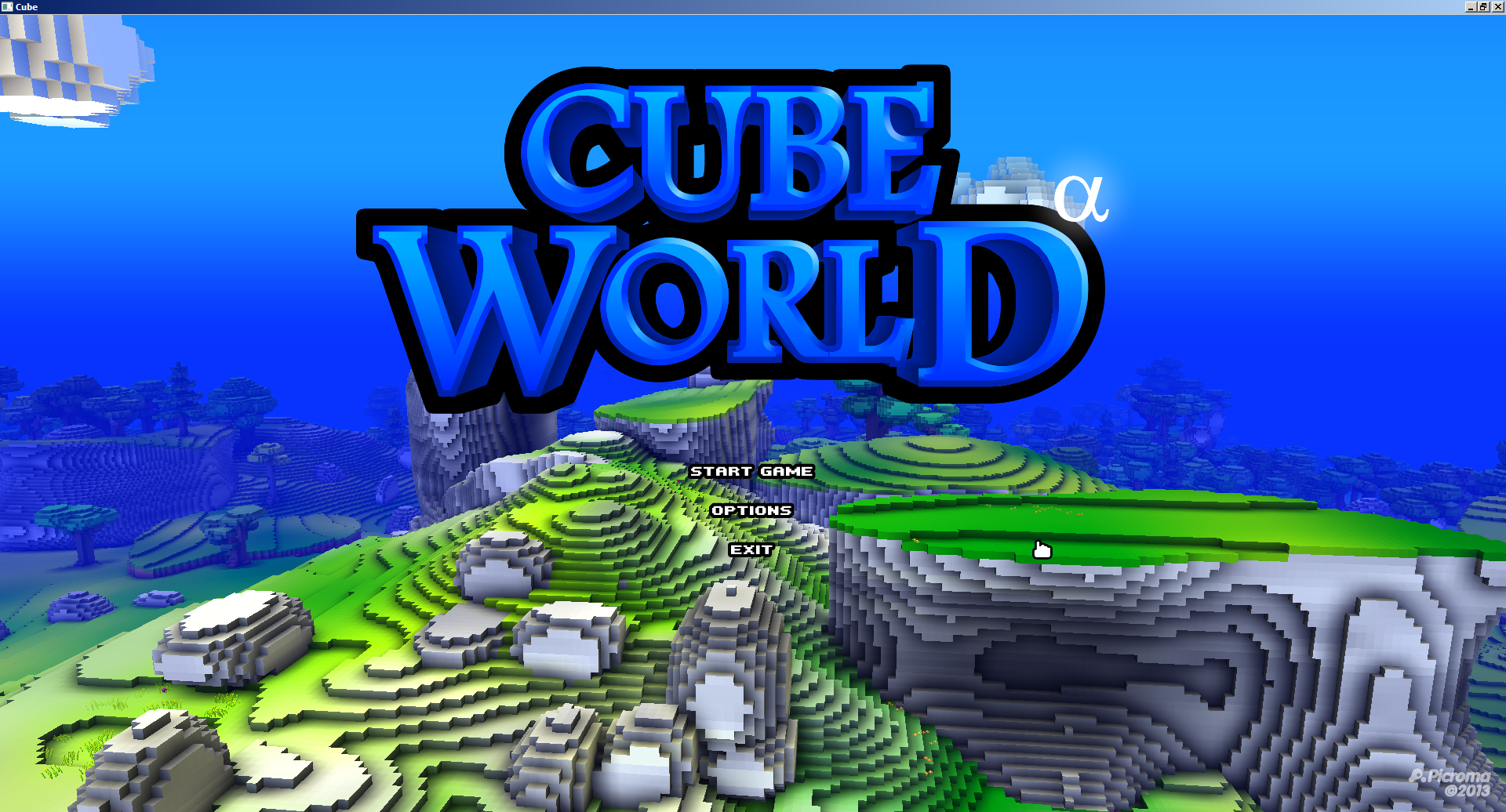 Cube World's normal logo