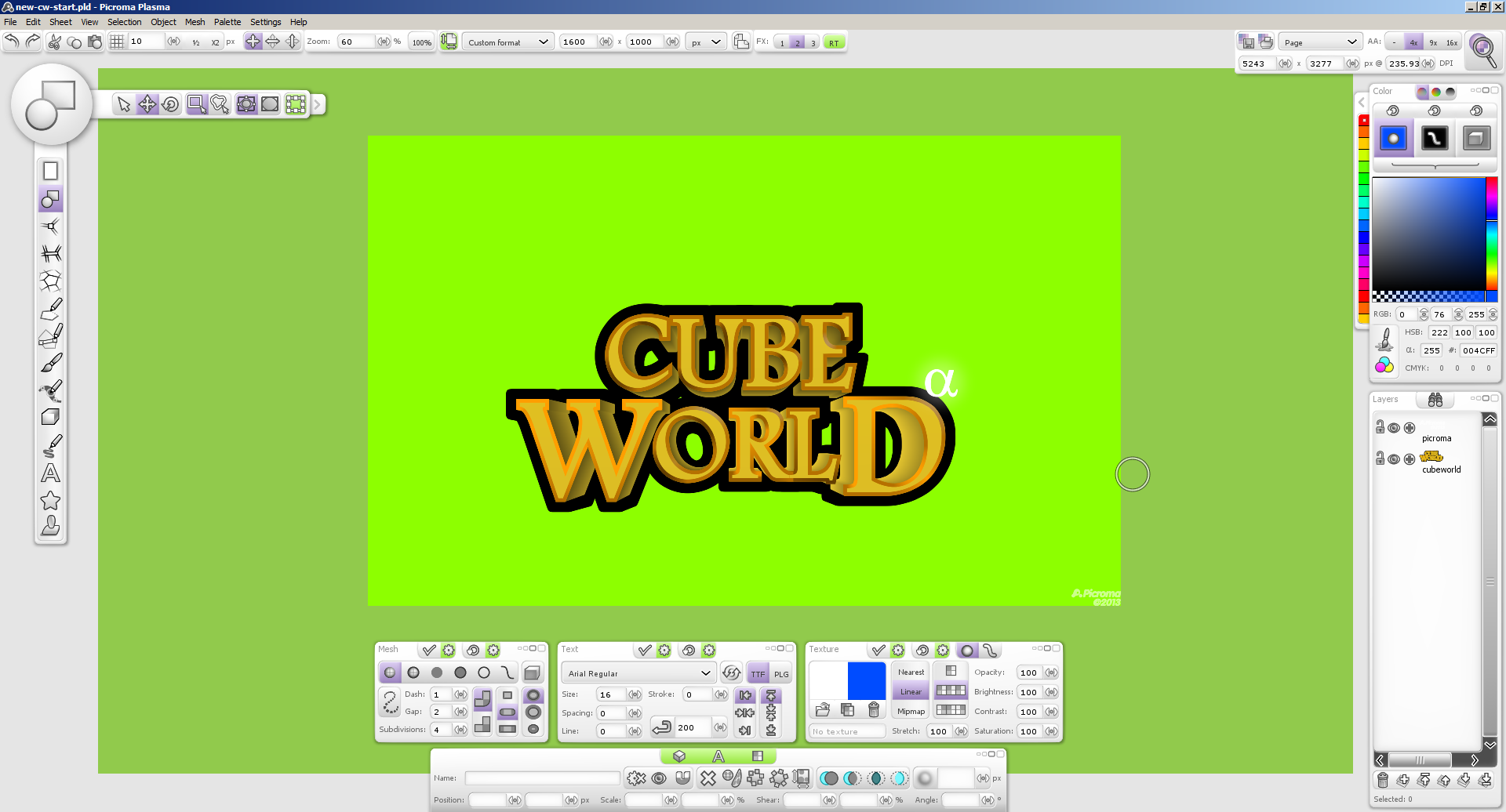 Editing Cube World's logo