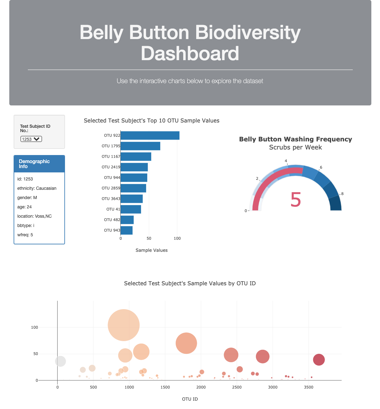 Plotly Dashboard Preview