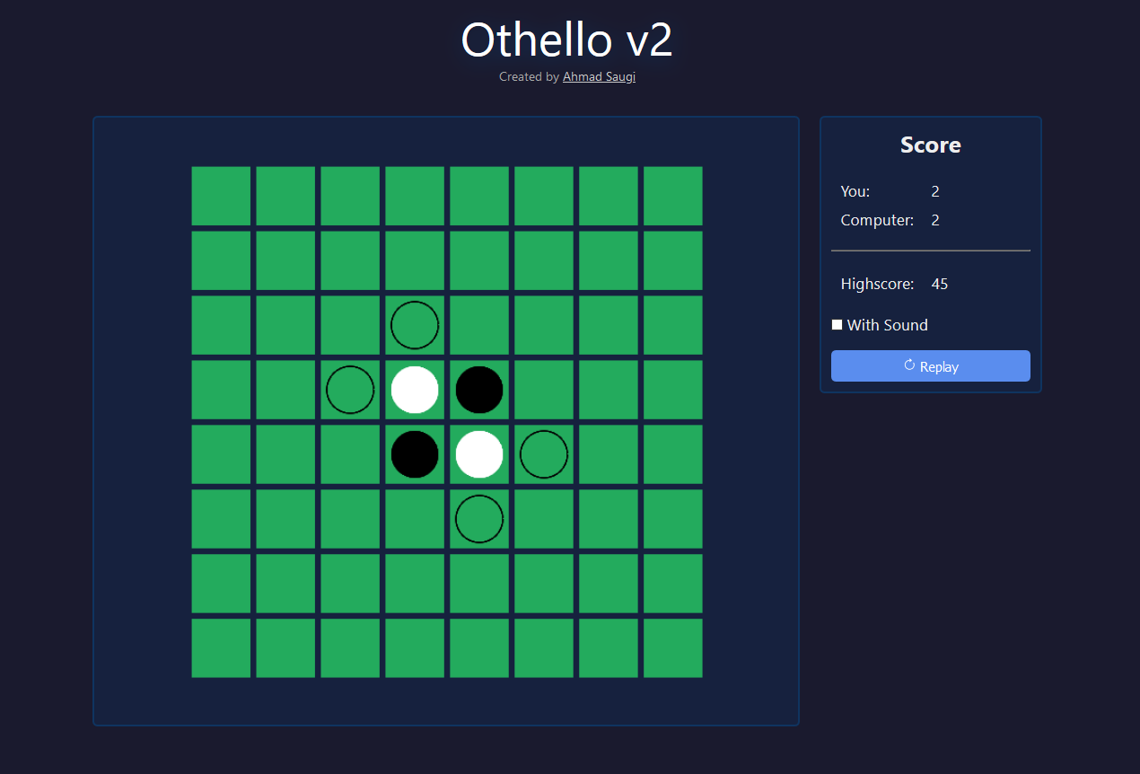 GitHub - blaisewang/Othello-Zero: Othello game with AlphaZero