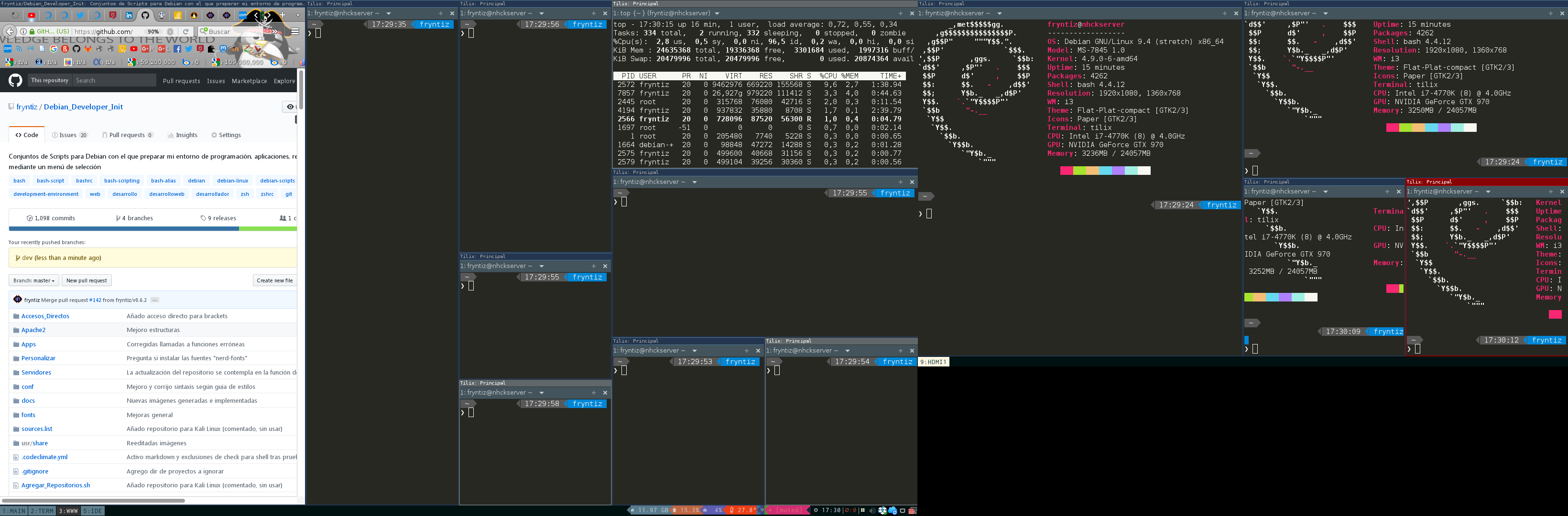 Previsualización i3 con dos monitores