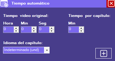 Creación de capítulos automática