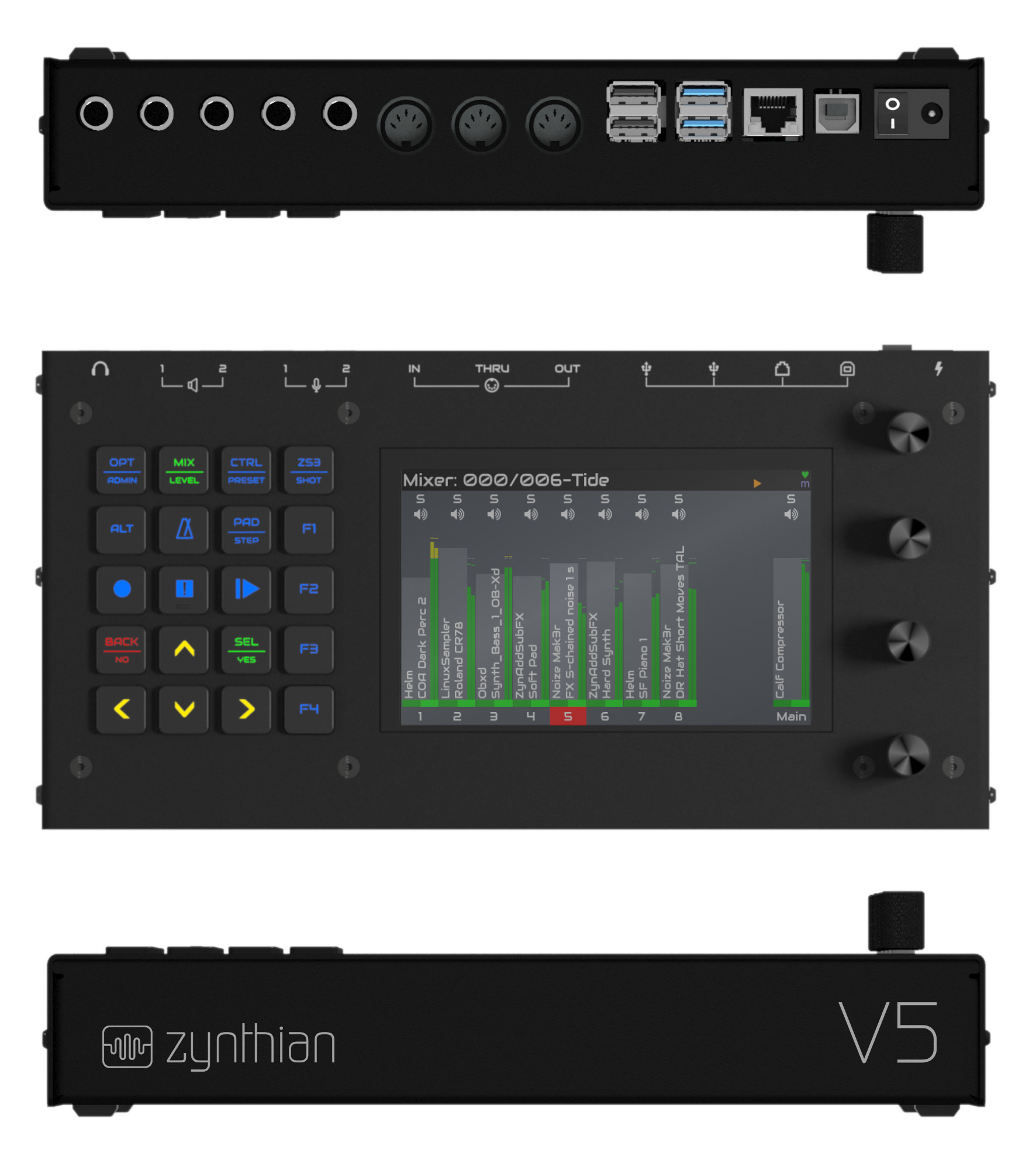 Zynthian allinone, from the project README