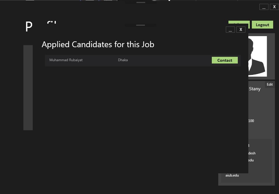 Candidate Applications