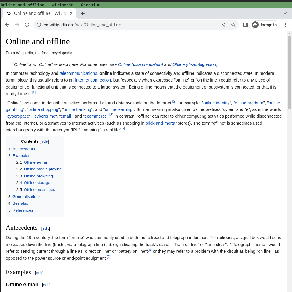 Restored Wikipedia page