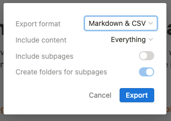 export-format
