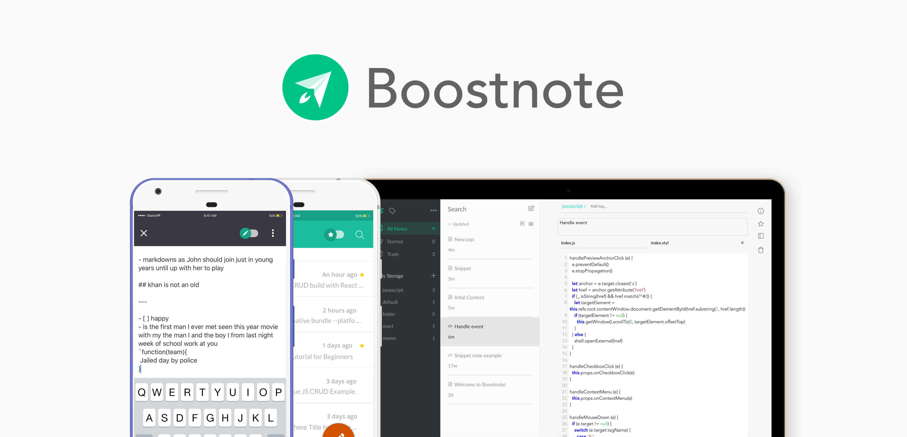 Boostnote app screenshot