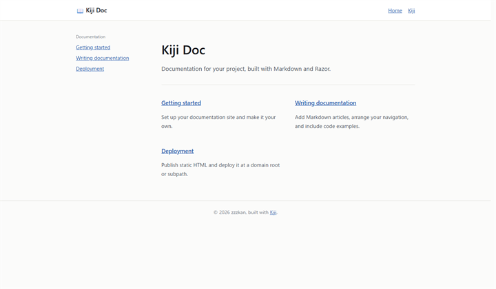 Kiji Doc screenshot