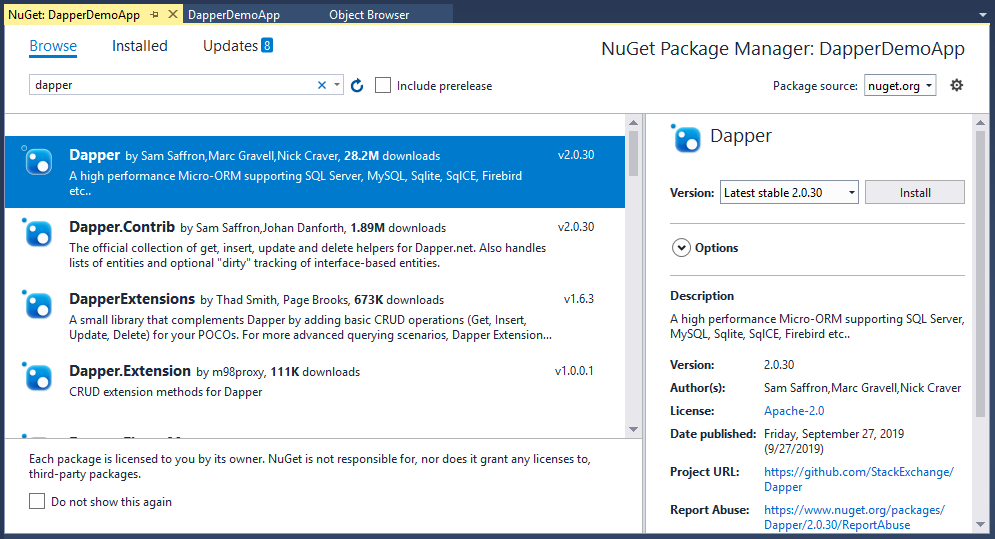 create mvc project