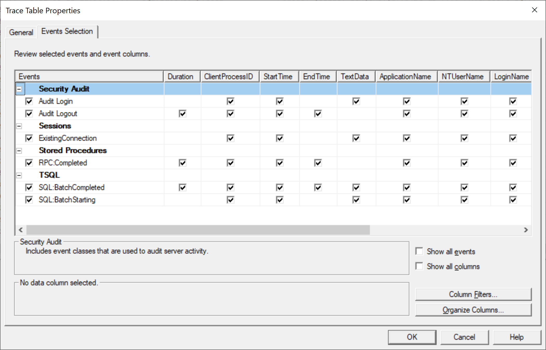 SQL Server Profiler Organize Columns Sql server profiler Tutorial