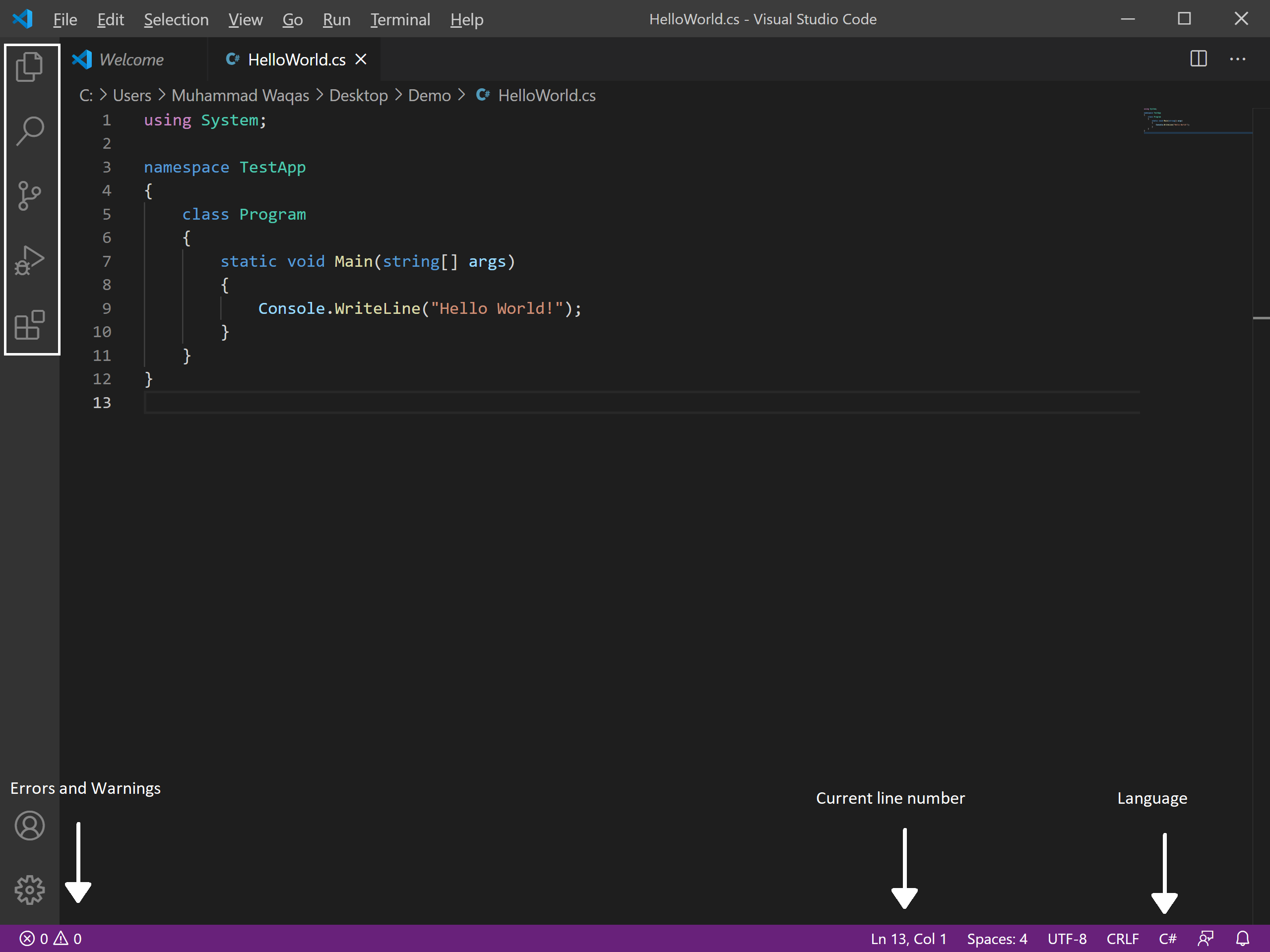 Visual Studio Code Basics - Templates Sample Printables