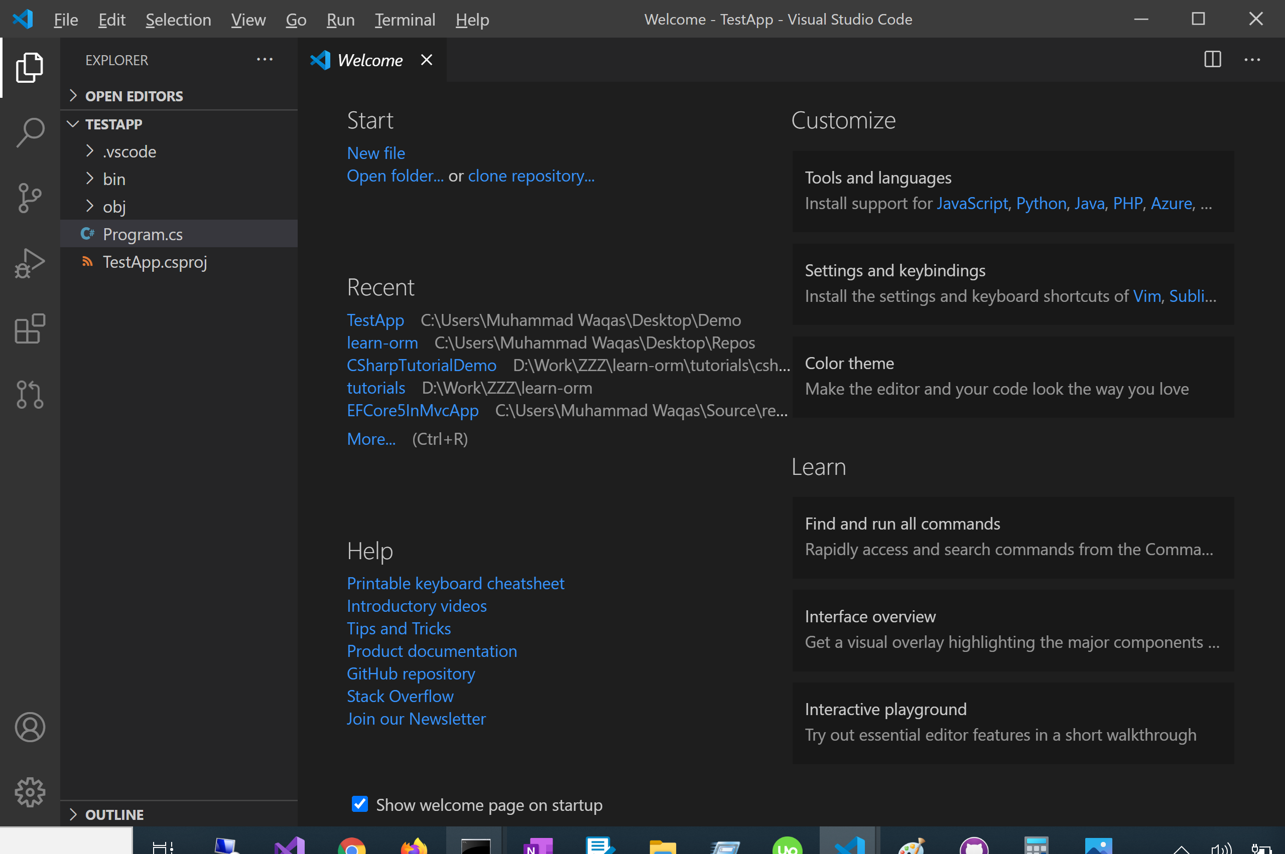 The Visual Studio Code command-line interface