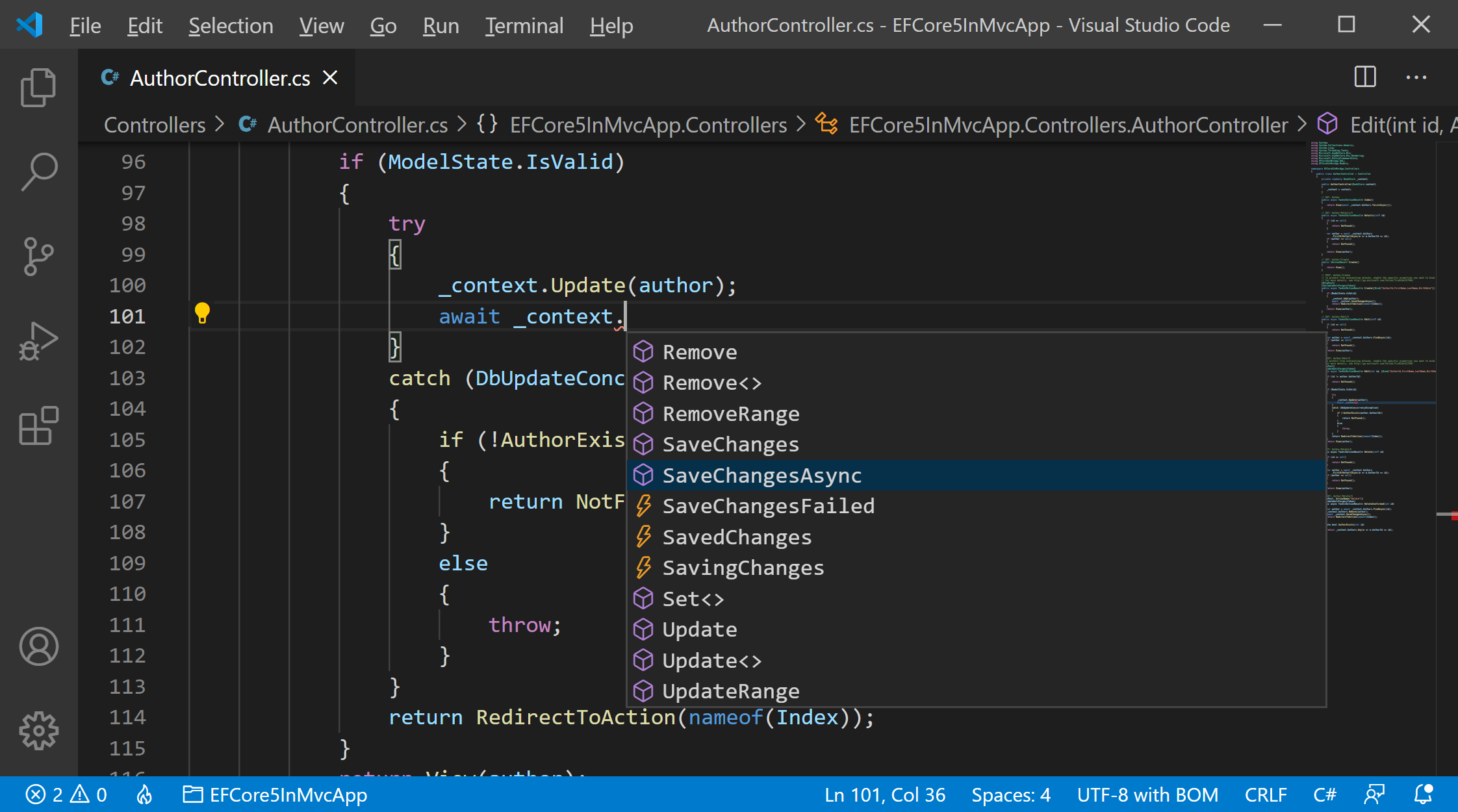 Intellisense configurations