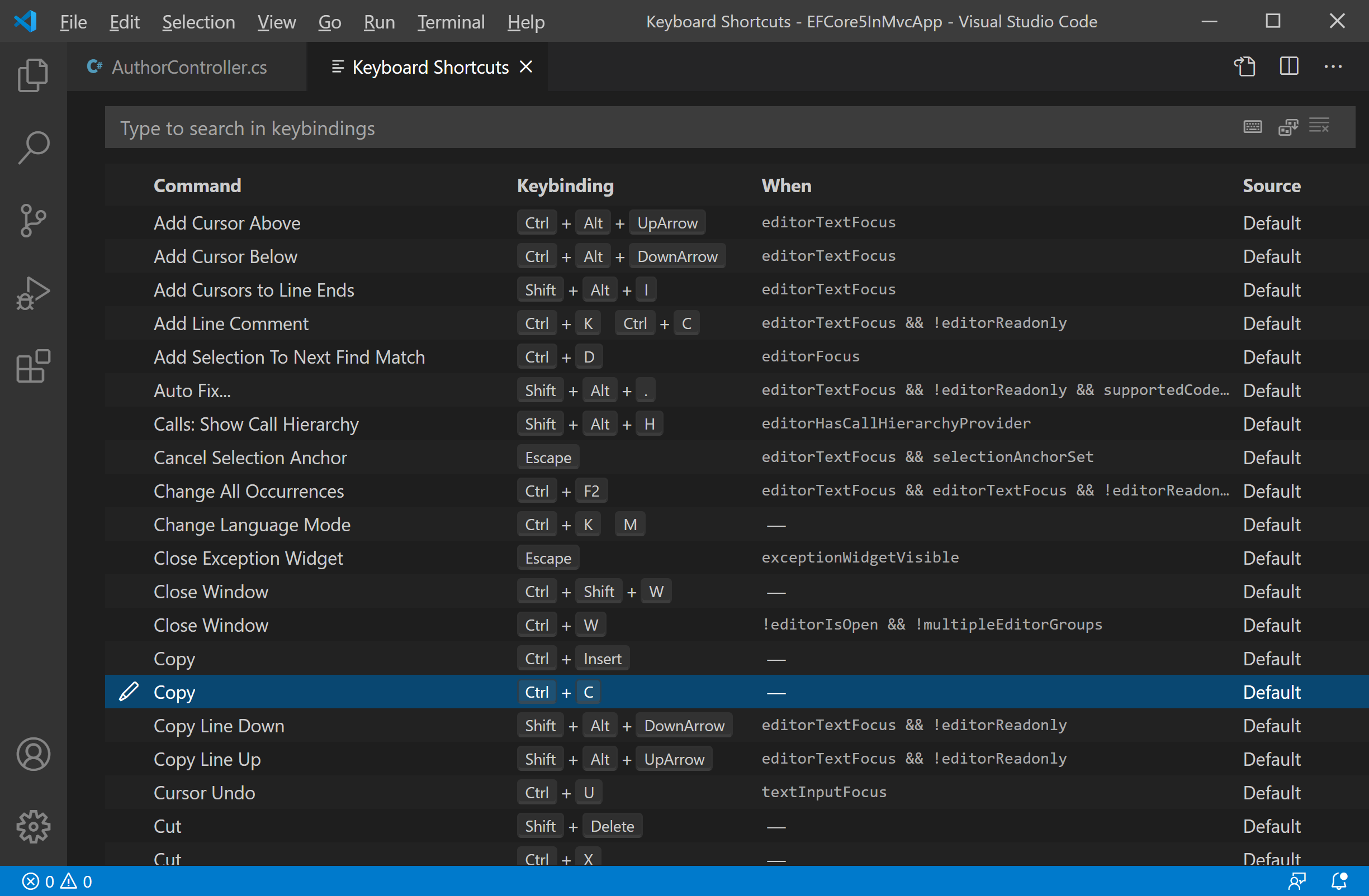 Visual Studio Mac Format Code Shortcut