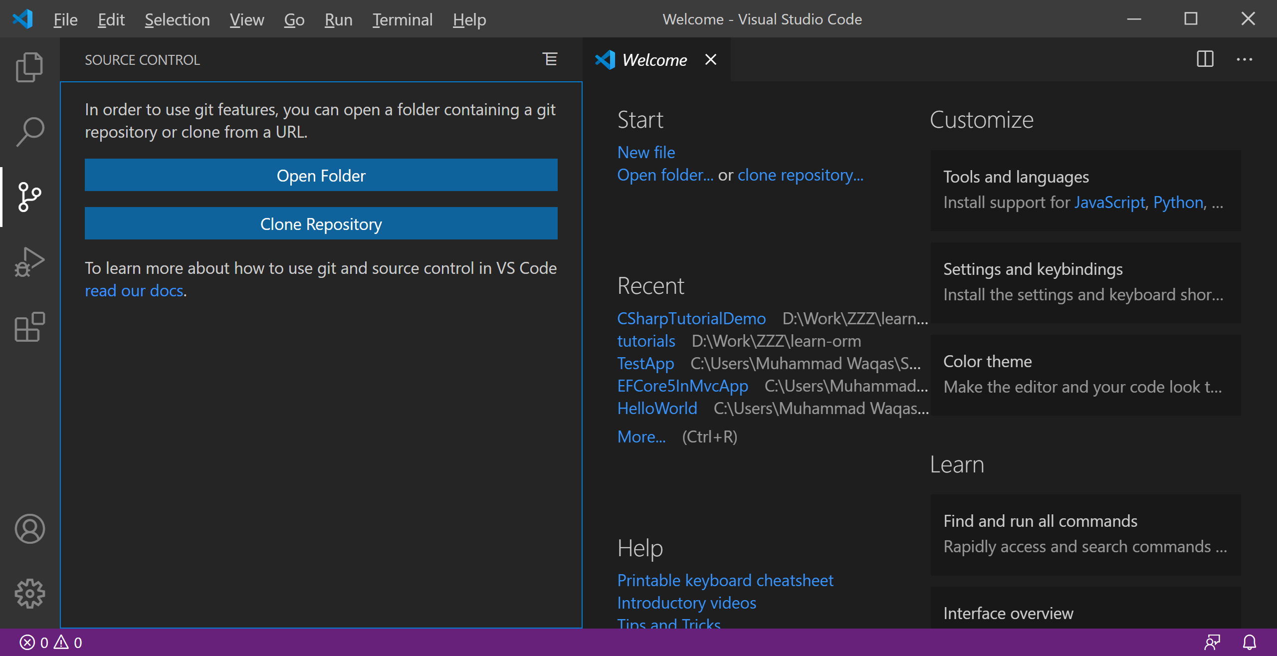 Visual Studio Code - Version Control | visual-studio-code Tutorial